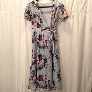 Beautiful Charlotte Russe Floral Wrap Dress